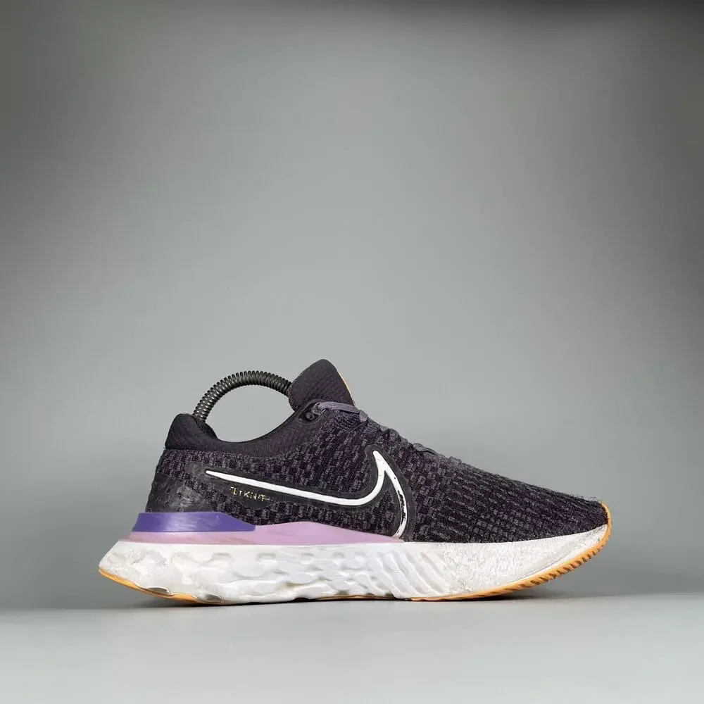 Nike React Infinity Run Flyknit 3 Women’s 8.5 Cave Purple Orange Running Sneaker